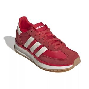 Adidas Women's Red and White Sneakers